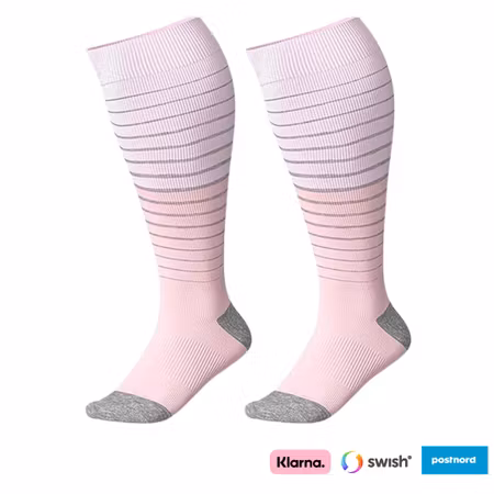 Rosa kompressionsstrumpor (XXL)