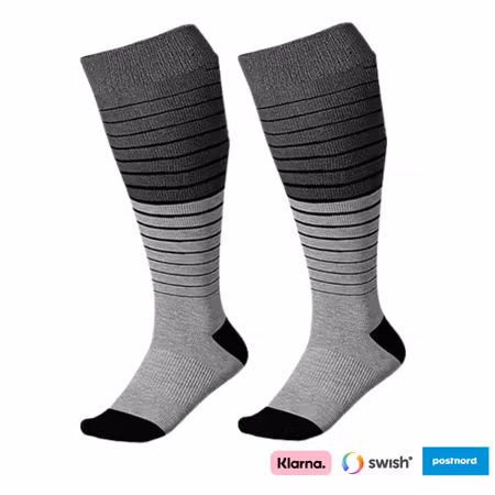 Grå kompressionsstrumpor (XXL)