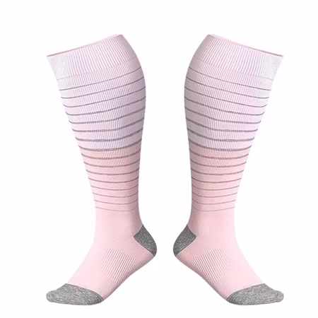 Rosa kompressionsstrumpor (XXL)