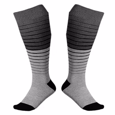 Grå kompressionsstrumpor (XXL)