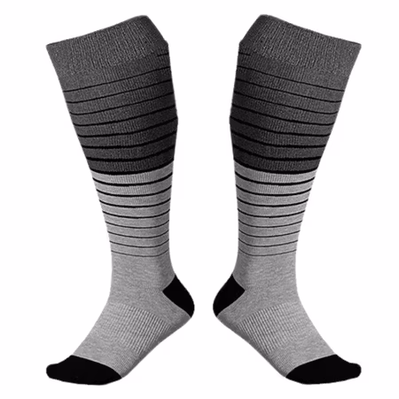 Grå kompressionsstrumpor (XXL)