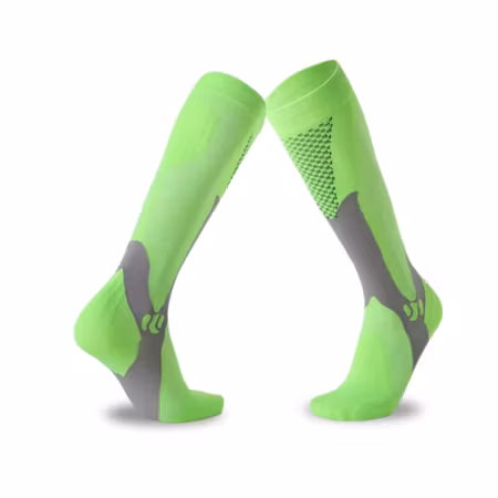 Stödstrumpor sport 2-pack (Grön/Grå)