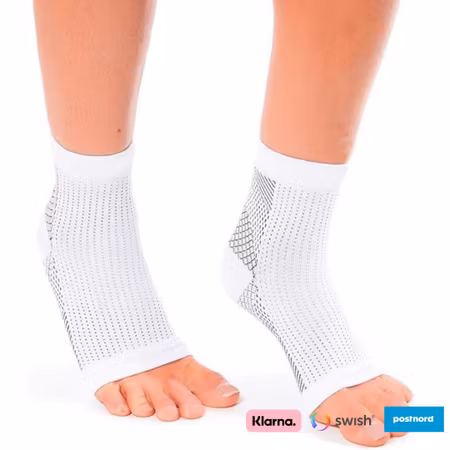 Ankelstrumpor kompression (vit)