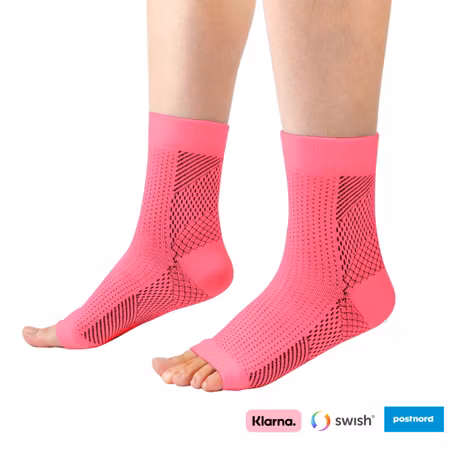 Ankelstrumpor kompression (rosa)