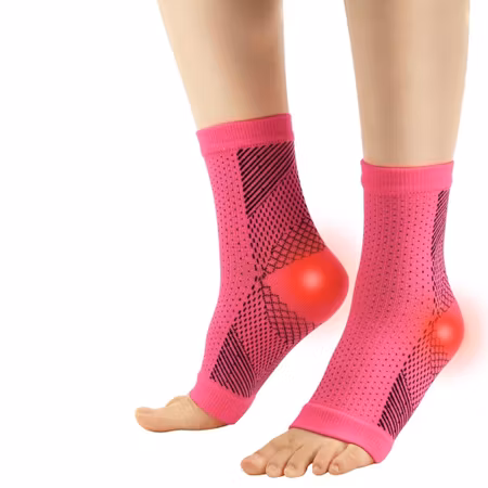 Ankelstrumpor kompression (rosa)