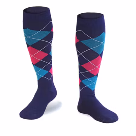 Stödstrumpor (Rosa/blå)