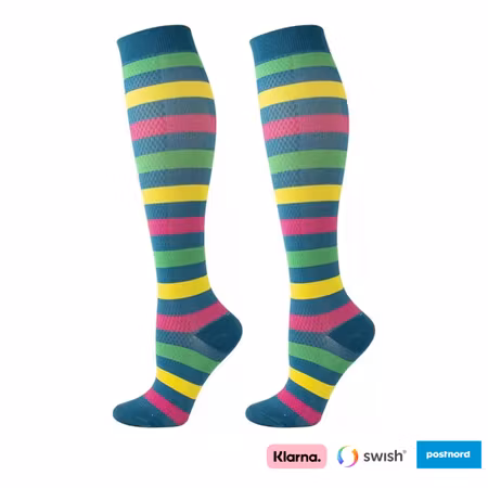 Stödstrumpor (randiga)