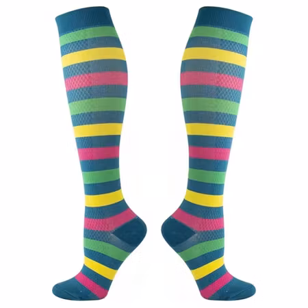 Stödstrumpor (randiga)