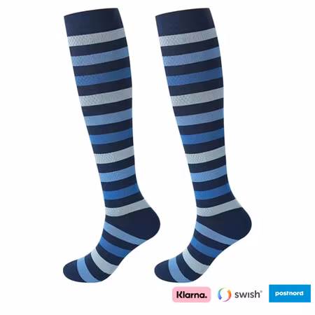 Stödstrumpor (Blåvit)