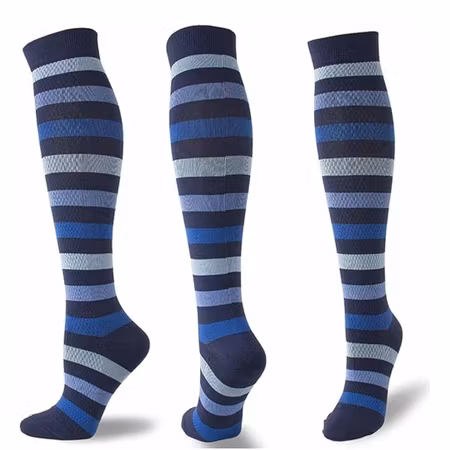 Stödstrumpor (Blåvit)