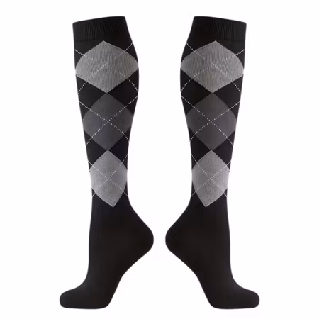 Rutiga stödstrumpor