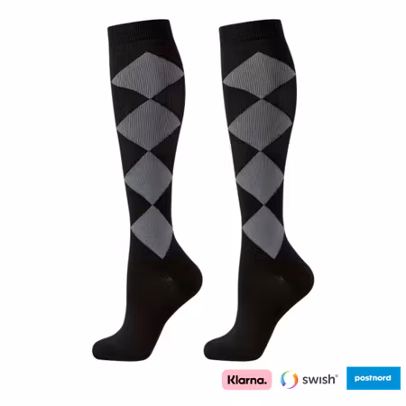 Stödstrumpor (rutiga)