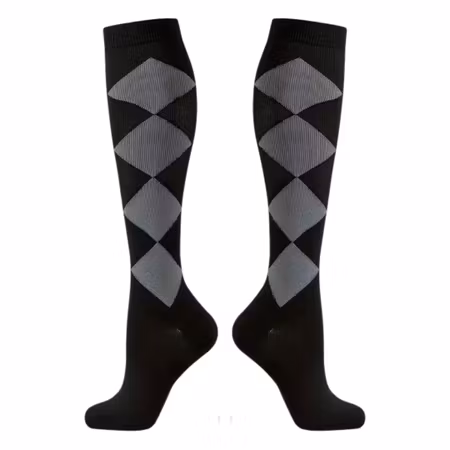 Stödstrumpor (rutiga)