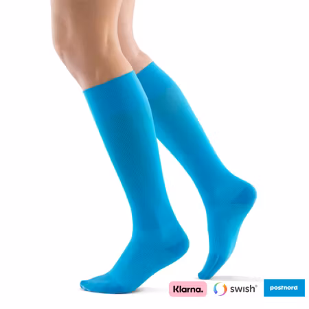 Stödstrumpor (Ljusblå)