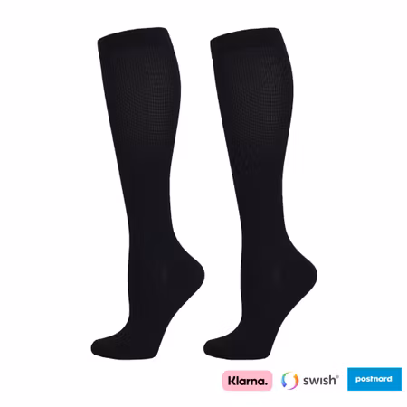 Svarta stödstrumpor