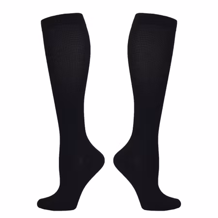 Svarta stödstrumpor