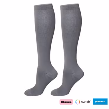 Grå stödstrumpor