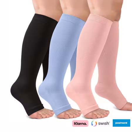 Stödstrumpor (Tåfri)