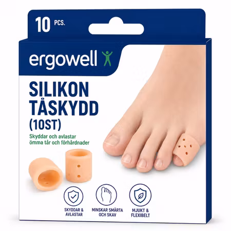 Silikon Tåskydd (10st)