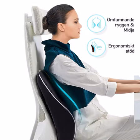 Ergonomisk ryggstödkudde (svart)