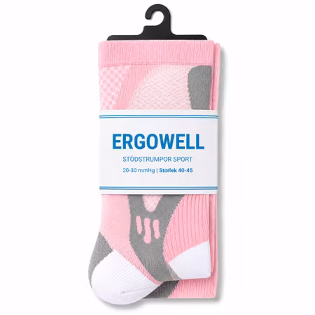 Stödstrumpor sport (Rosa)