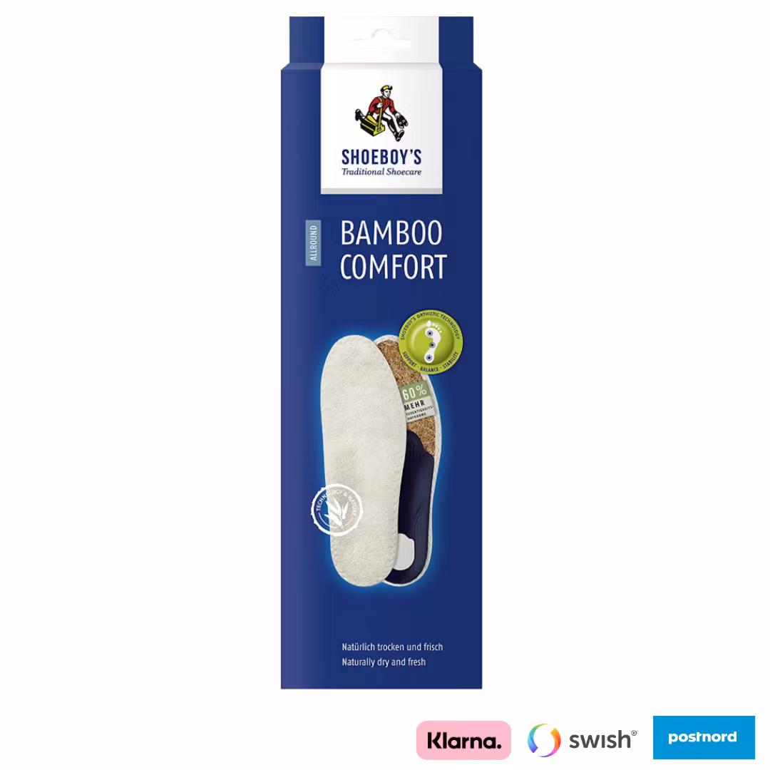 Uppbyggda sulor med bambu och ventilation – Shoeboy’s Bamboo Comfort