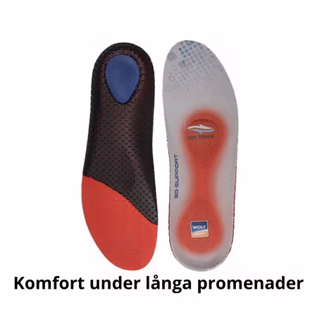 3D fotbädd med stöd dämpning och stabilitet – Woly Sport Unlimited
