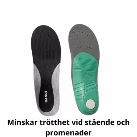 Anatomiskt formad 3D-sula med stötdämpning och aktivt stöd – Bandi Active Support