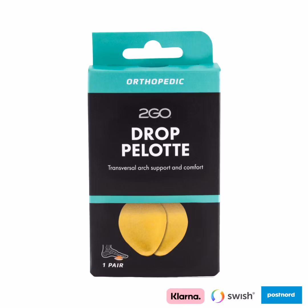 Pelott i läder för stöd och avlastning av mellanfotsvalvet – 2GO Drop Pelotte