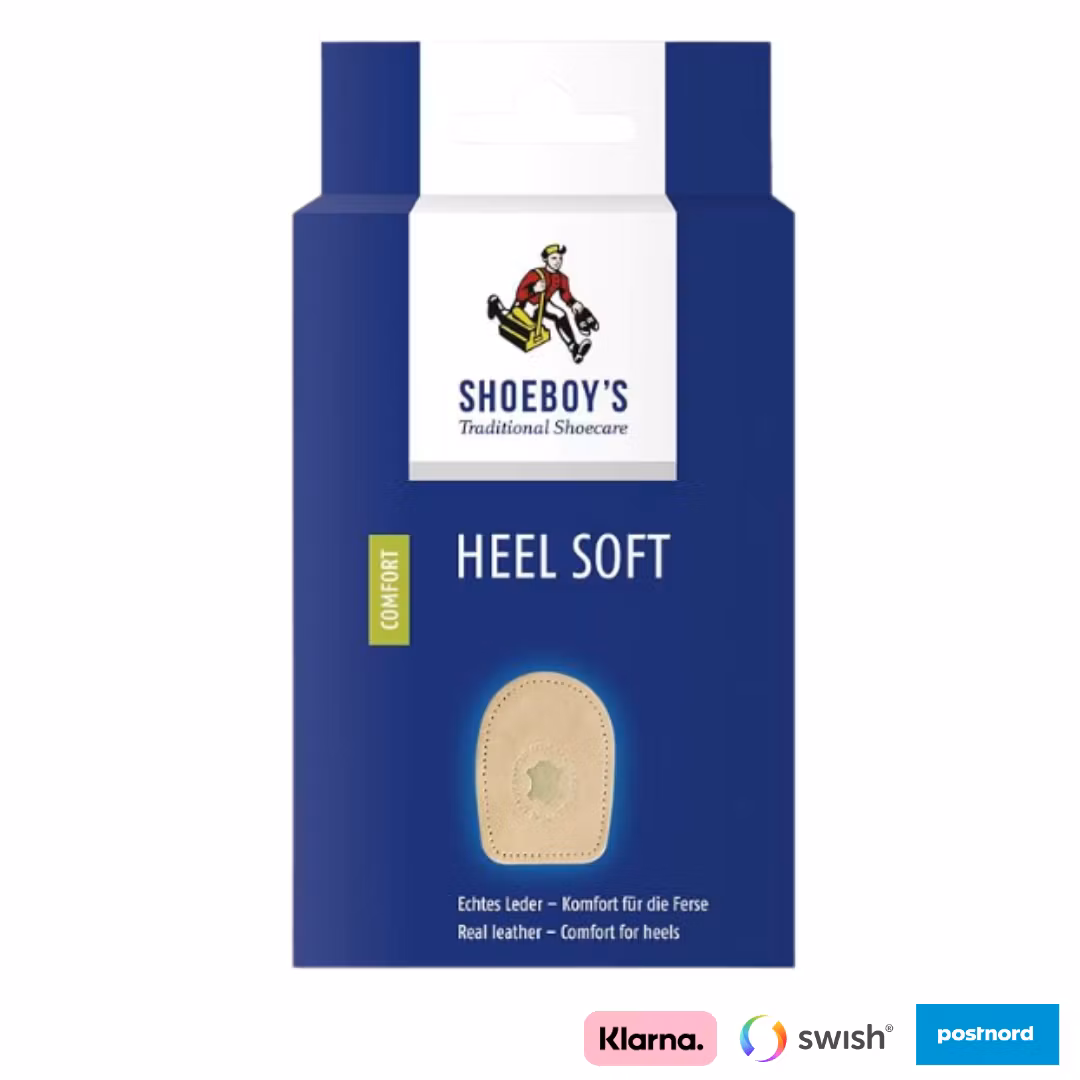 Läder-hälkuddar för hälsporre med stötdämpning – Shoeboy’s Heel Soft