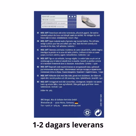 Läder-hälkuddar för hälsporre med stötdämpning – Shoeboy’s Heel Soft