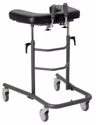 Gehtrainer Gehwagen "ALBE STANDARD" (1-2250)  Metall anthrazit höhenverstellbare Armauflagen  83 bis 131cm belastbar bis 150kg