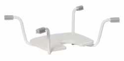 "FLEXIBL" hygienic bath seat (1-1131) made of white metal, width adjustable from 69 to 78 cm, load capacity up to 130 kg, HMV No. 04.40.02.2013