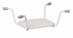 Bathtub hanging seat "FLEXIBLE" Standard seat (1-1130) Metal white Width adjustable 69 to 78cm Load capacity up to 130kg HMV No. 04.40.02.2013