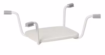 Einhängesitz für Badewannen "FLEXIBLE" Standardsitz (1-1130) Metall weiss breitenverstellbar 69 bis 78cm belastbar bis 130kg HMV Nr. 04.40.02.2013