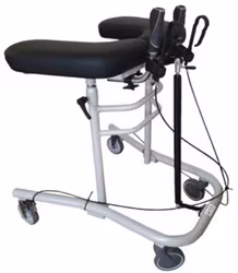 Déambulateur « ALBE HR » (1-2246-HR) en métal anthracite, accoudoirs réglables en hauteur, hauteur de 83 à 131 cm, capacité de charge jusqu'à 150 kg