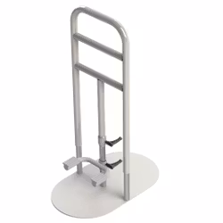 Bettaufstehhilfe "BEN" (49-600) Metall weiss höhenverstellbar 85 bis 105cm