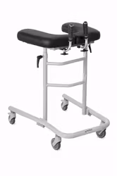 Gehtrainer Gehwagen "ALBE SMALL" (1-2248) Metall hellgrau höhenverstellbare Armauflagen  83 bis  107cm belastbar bis 150kg