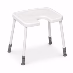 Shower Stool MODULAR Hygiene with Cut-Out Seat (1-1111)