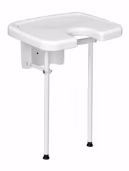 Wall-Mounted Folding Shower Seat WALL Hygiene (1-1141)