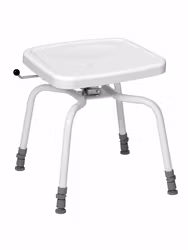 PRACTIC Standard Shower Stool with Swivel Seat, up to 130 kg (1-1138)