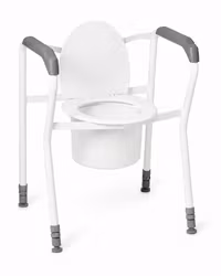 Toilettenstützgestell ECONOMY mit Sitzbrille bis 160 kg (1-1202)