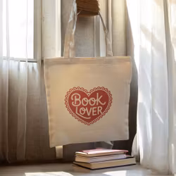 Kraftig Tygpåse - Book Lover OUTLET