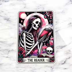 Vinylsticker - The Reader Pink