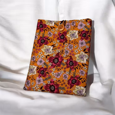 Book Sleeve Orange Purple