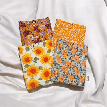 Book Sleeve Orange Purple