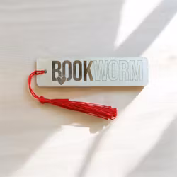 Träbokmärke - Bookworm