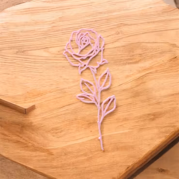 Bokmärke - Ros rosa