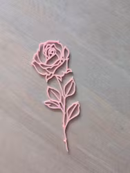 Bokmärke - Ros rosa