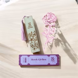 Bokmärkesset Rosa